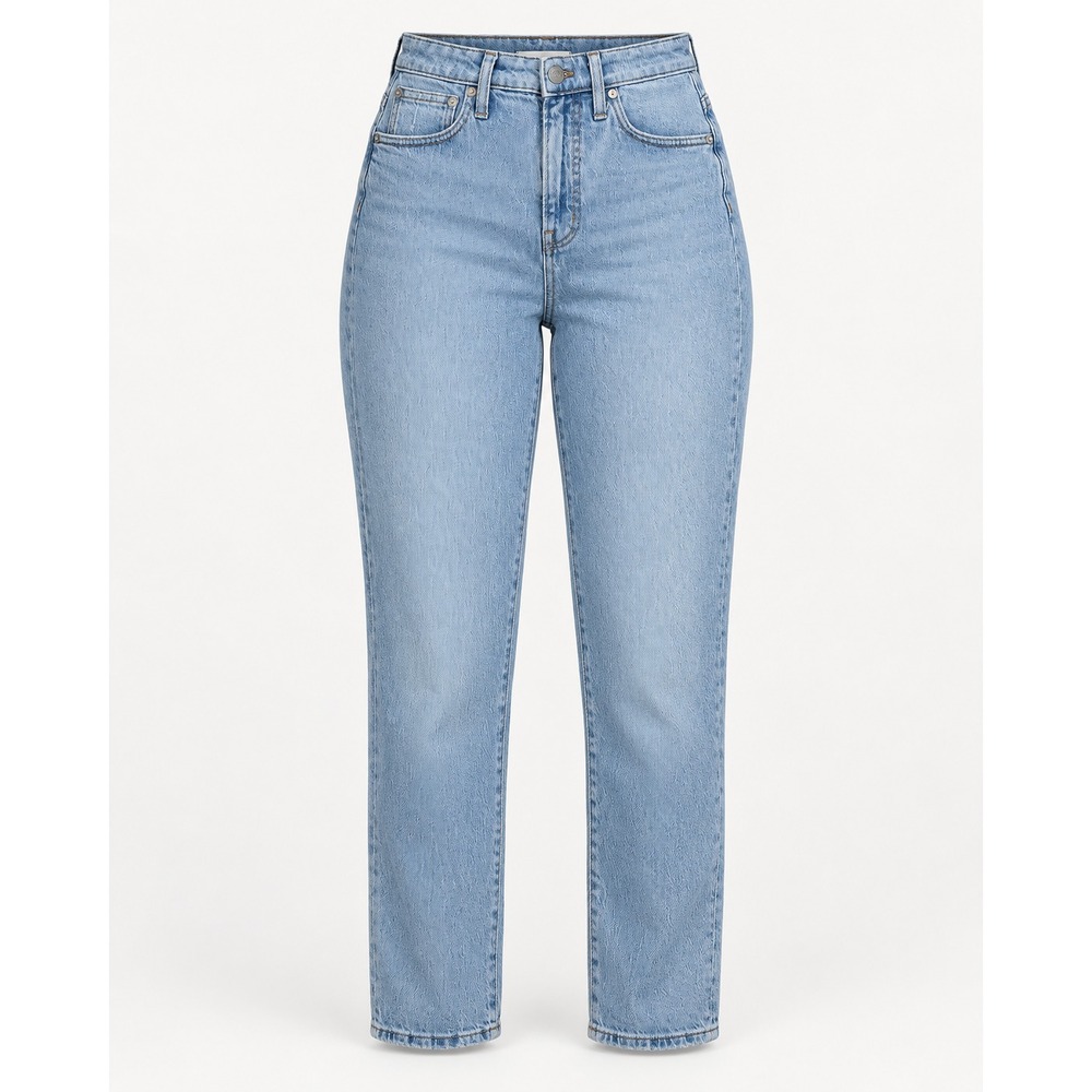 Madewell 26 Curvy Perfect Vintage High Rise Straight Leg Jeans Light Wash Casual